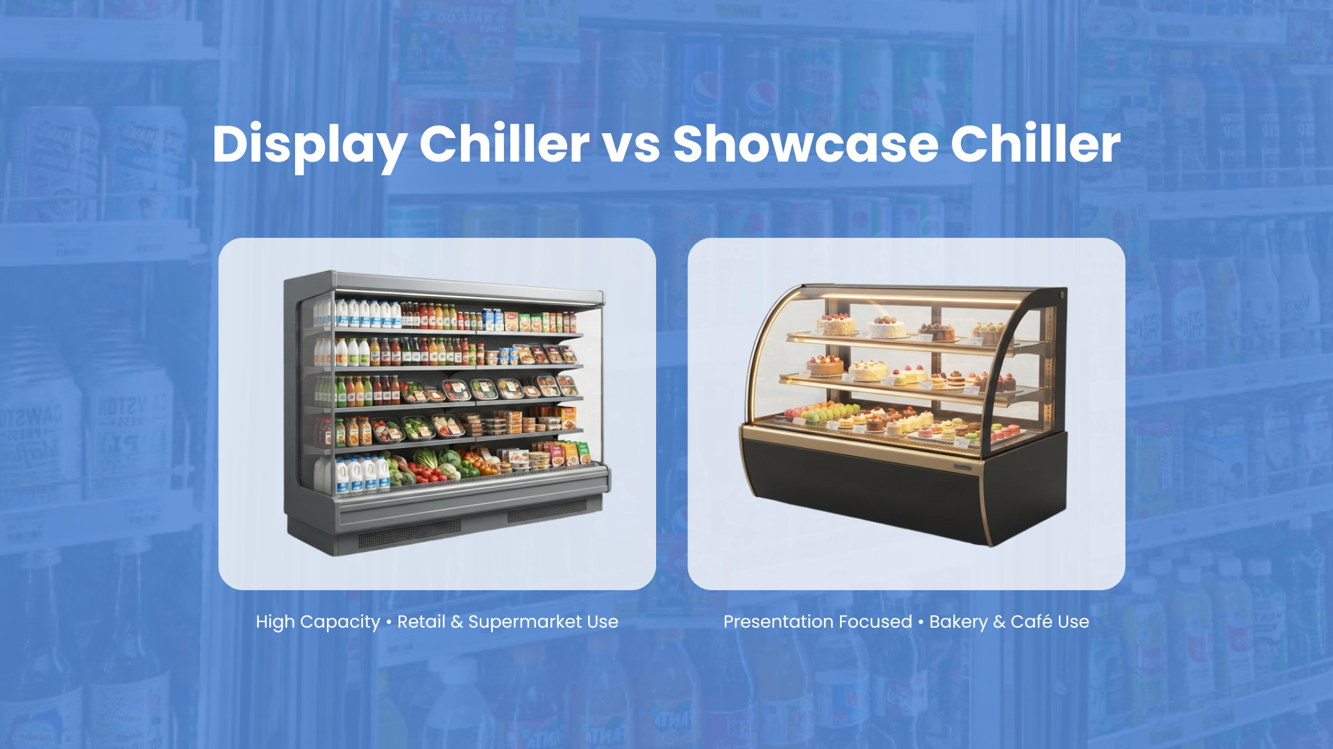 Display Chiller vs Showcase Chiller